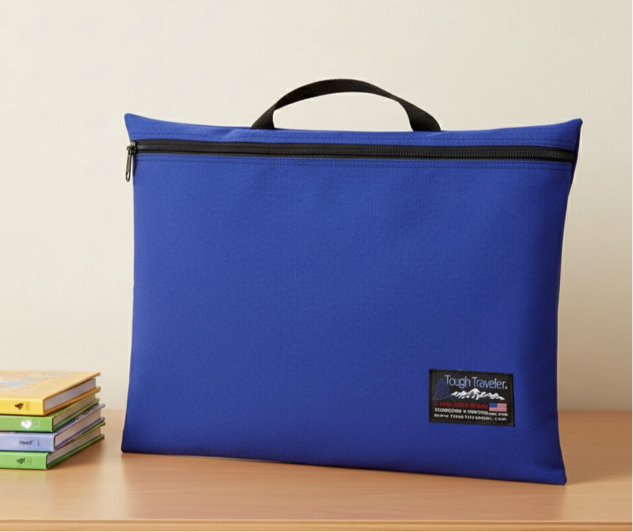 1000-BOOK BAG Briefcases, by Tough Traveler. Made in USA since 1970