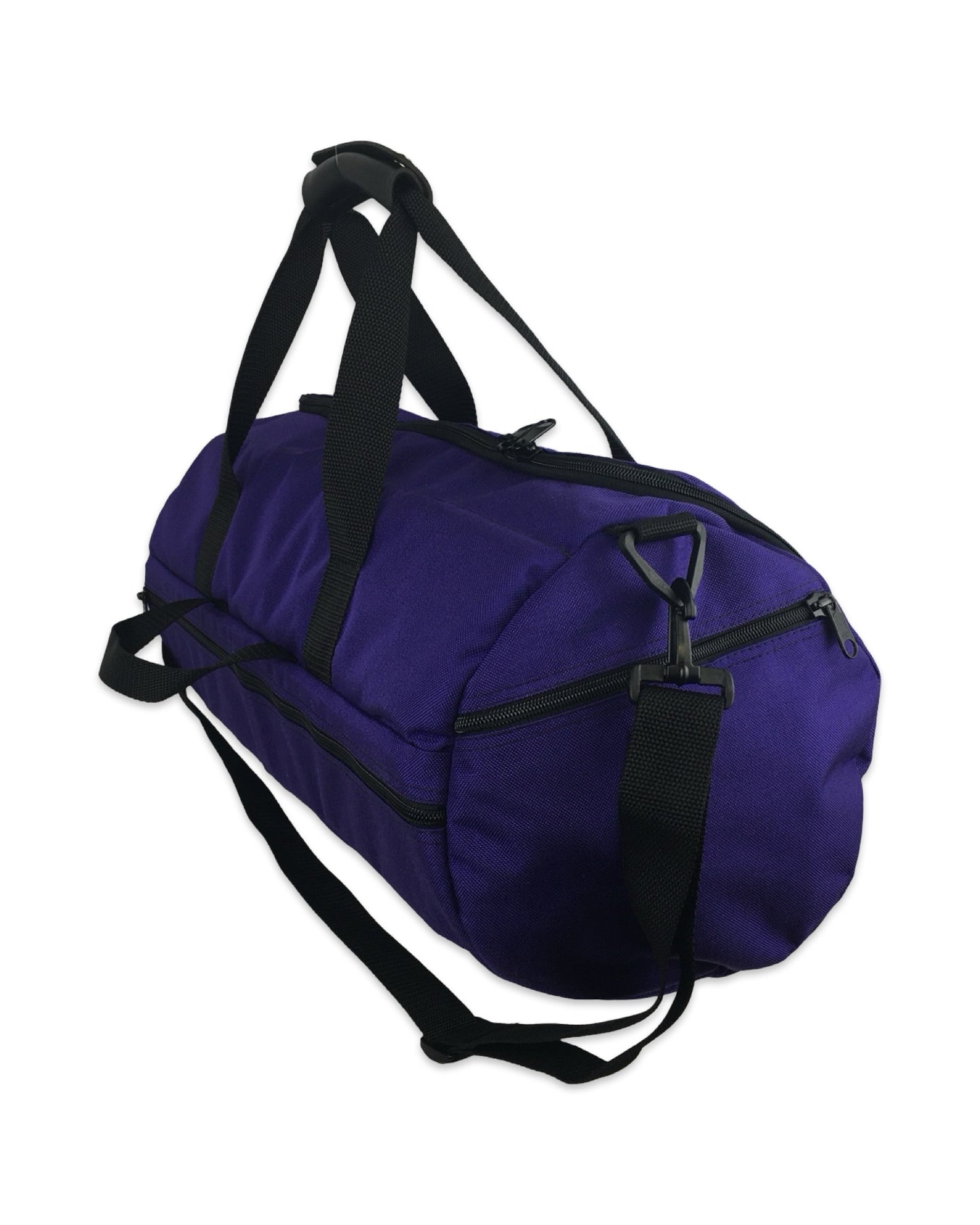 Made in USA garment bag that rolls up into a duffel