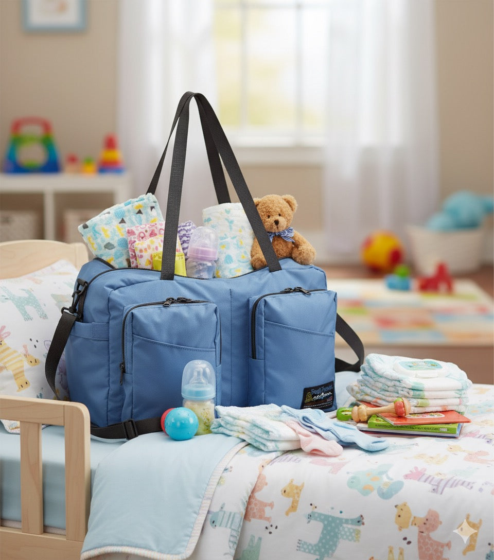 best large travel diaper bag tote LARGE DIAPER BAG Silver Diamond