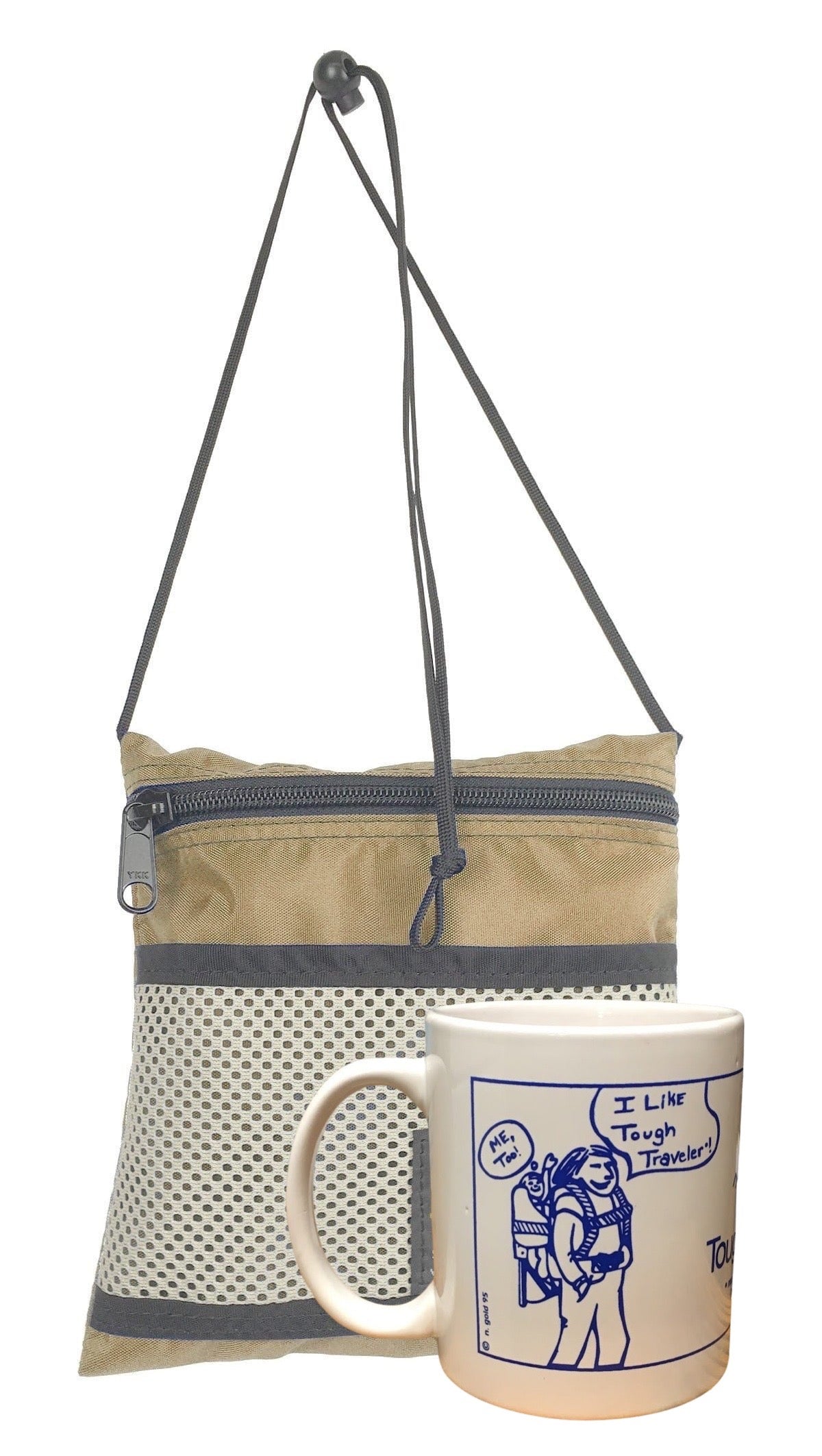 LARGE POUCH with MESH POCKET Pouches, by Tough Traveler. Made in USA since 1970