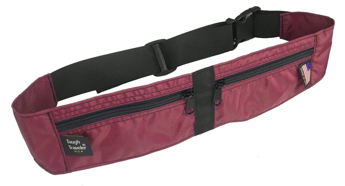 Flat Nylon Webbing Strap 1 Inch 15 Yards Dark Red for Backpack, Luggage-rack