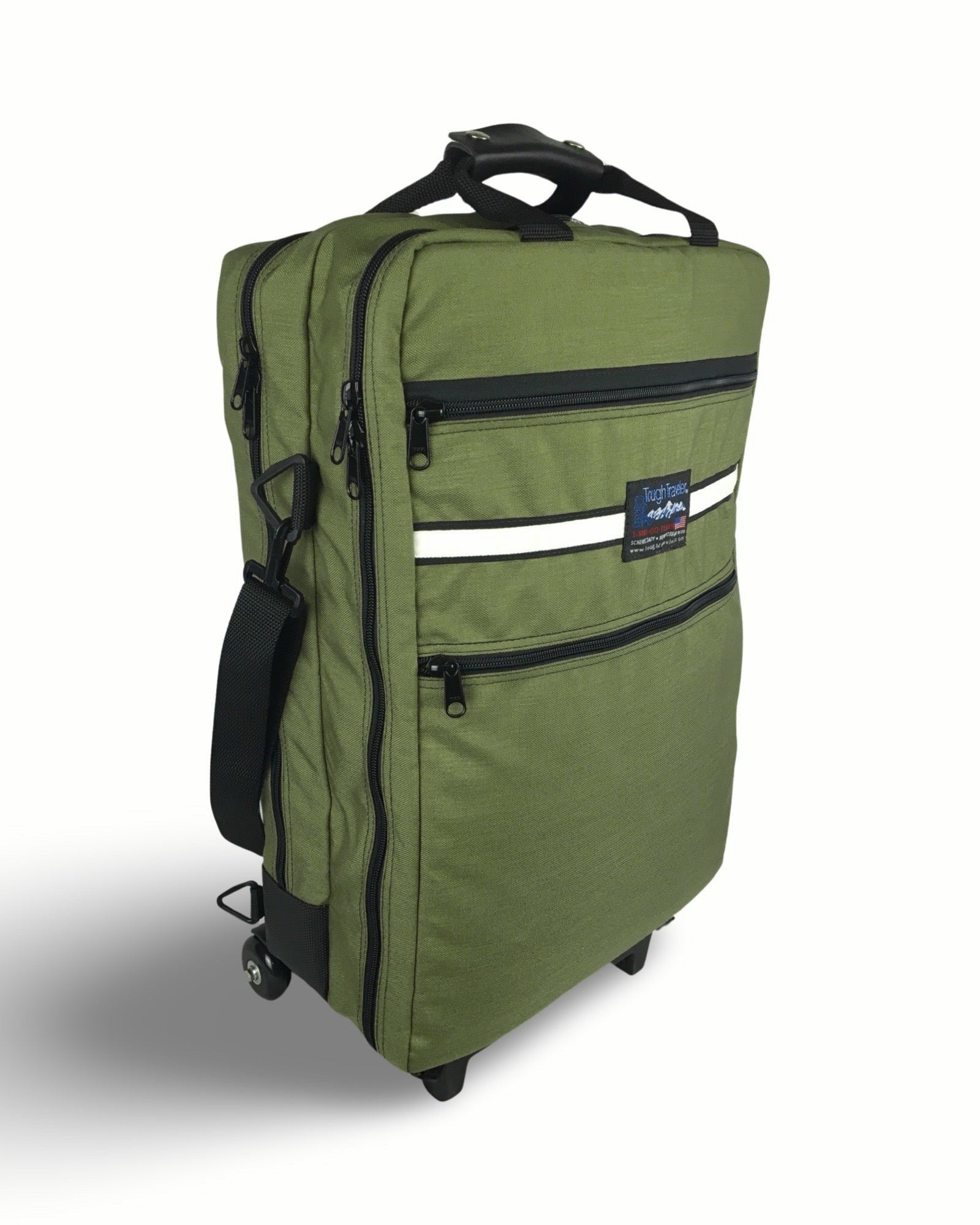 backpack wheeled travel Travelers Club Finley Collection 18" Rolling with a built in charger pocket. Topo Designs Global Travel Bag