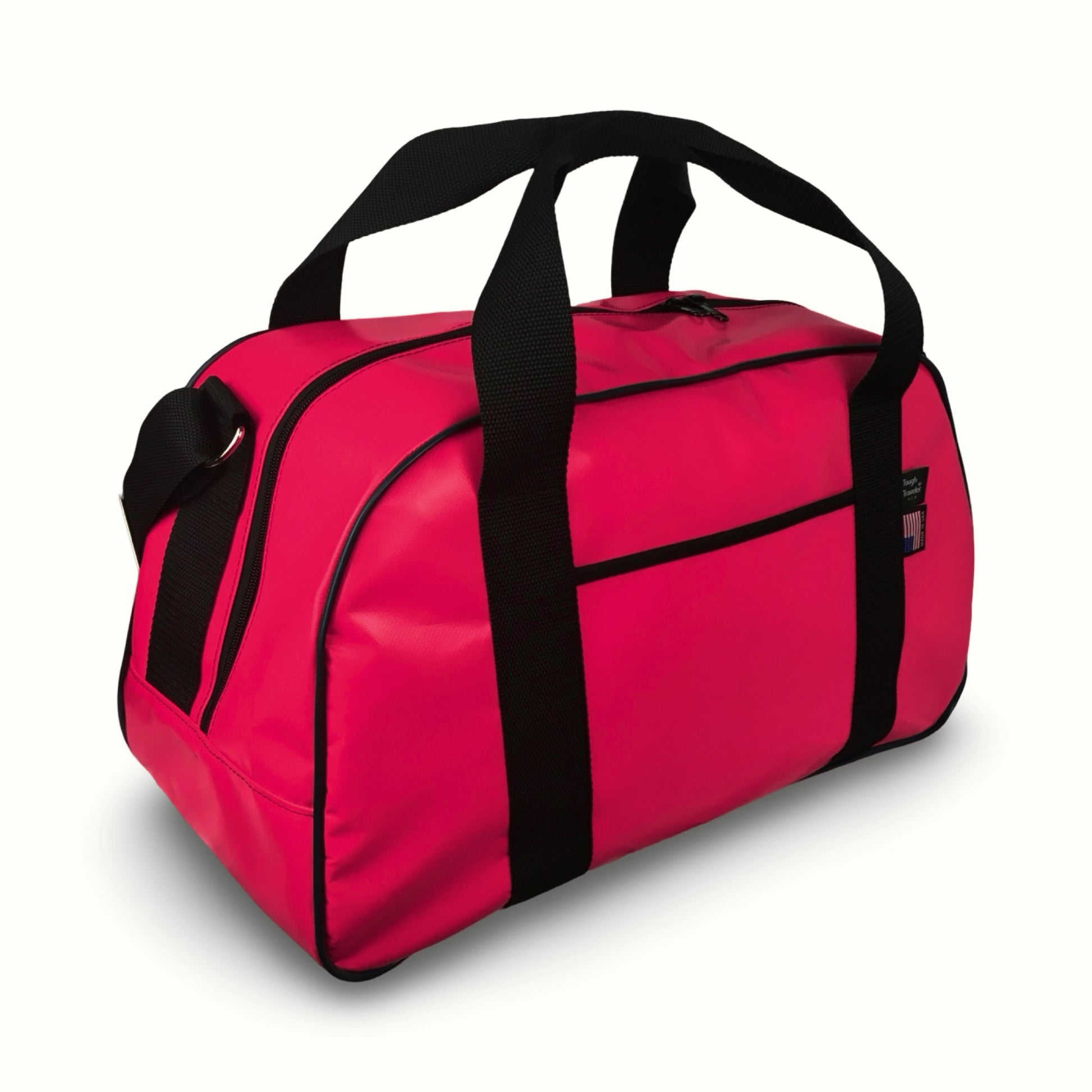 compact duffel bag travel Re)active 16L Mini Duffle It opens into a roomy bag for the gym Compact Travel Bag (Color: Black)
