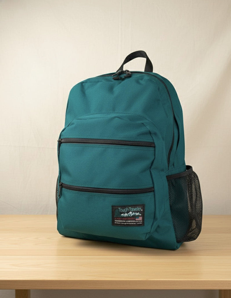 Double Cayuga high-capacity hiking and travel backpack by Tough Traveler, made in USA of 1000D Cordura with heavy-duty YKK zippers.