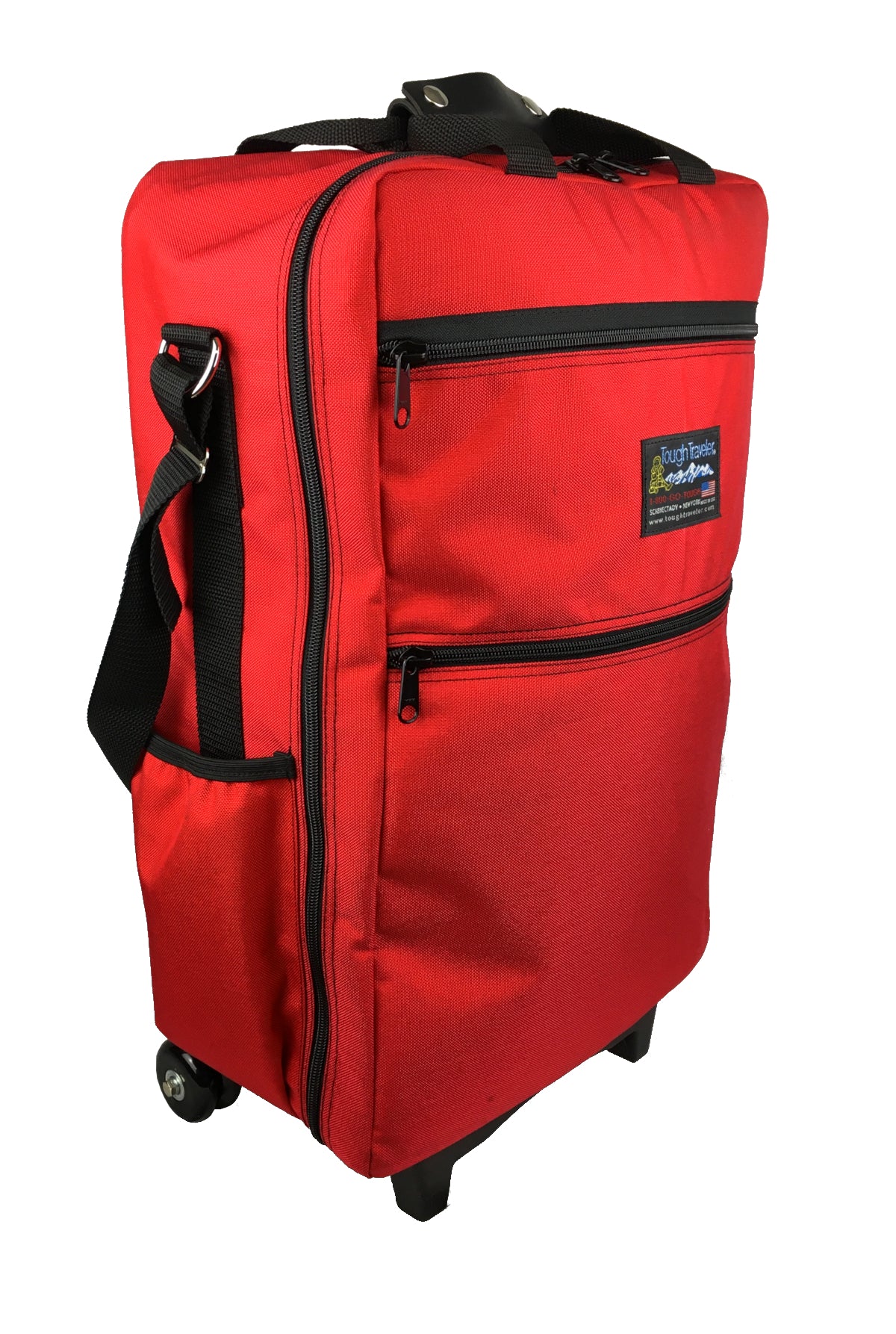 Trail Maker 55 Liter 24 inch Lightweight Canvas Duffle Bags for Men & Women for Traveling The Gym and As Sports Equipment Bag/Organizer (Red 1)
