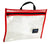 Luggage Luggage Clear Vinyl/Red 1000-BOOK BAG
