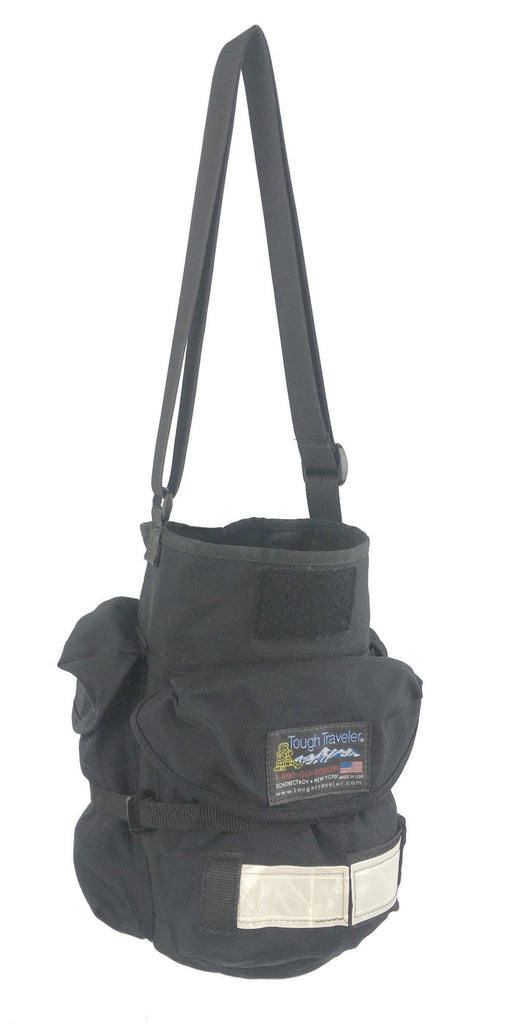 Tough Traveler Handbags Black Tri-Pocket Tote