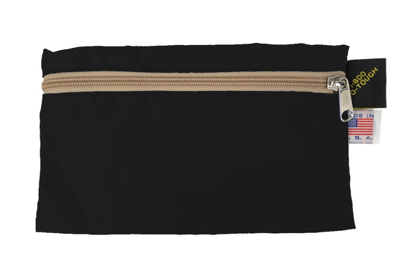 Tough Traveler Luggage Black/Tan (Packcloth) BELT POUCH (Long)