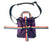 Tough Traveler Luggage Purple/Clear Vinyl/Rainbow BOOK STRAP