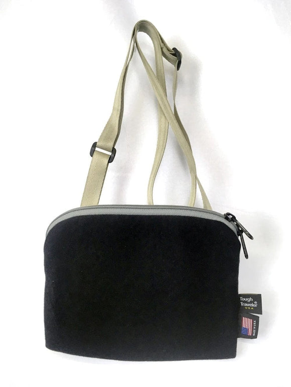 Tough Traveler Luggage Black (Grey Zipper) CLING POUCH