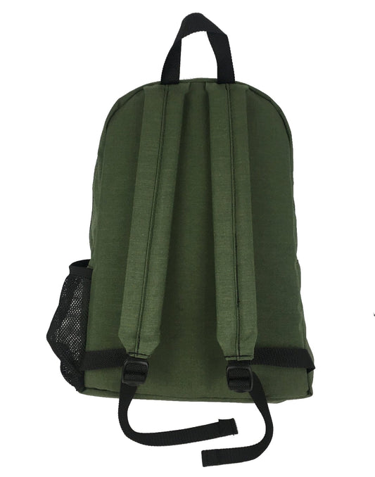 Army Green Canvas Hiking School Heavy Duty Rucksack Backpack with