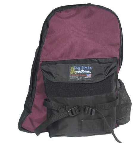 Made in USA burgundy backpack for school