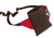 Tough Traveler Luggage Regular - Black/Red PHONE BELT