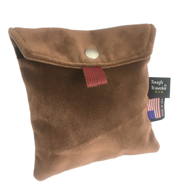 Tough Traveler Luggage Brown Microsuede REVEL Pouch