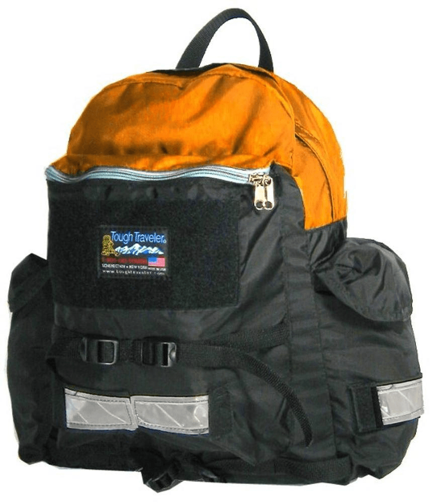black and orange laptop backpack Trekking Laptop Backpack Made in USA