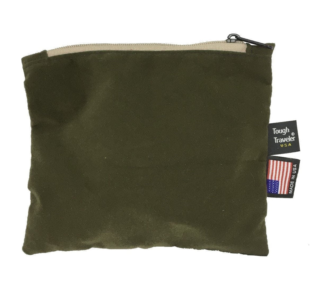 Tough Traveler Luggage Olive Velveteen Pouch
