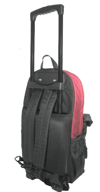 backpack travel bag with wheels Wheeled 17L Rolling Backpack Made in USA