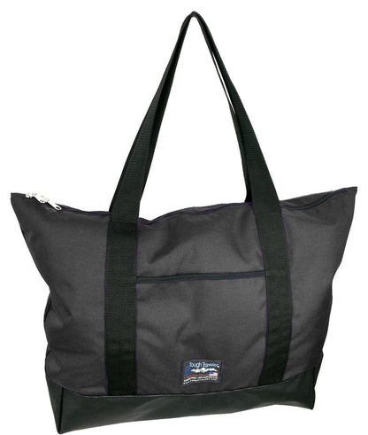 12 x 8 x 15 + 8 Black Matte Laminated Designer Tote Bag