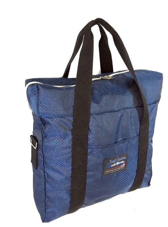 Tough Traveler Luggage Navy Diamond ZIP TOTE