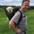 Dog backpack carrier for small dog.